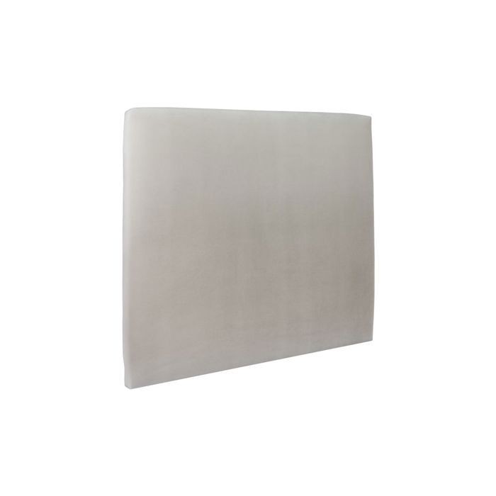 Tete de lit Tapissée Velours Gris clair L 160 cm - Ep 10 cm rembourré - Tête de lit design en bois massif Tete de lit Tapissée Velours Gris clair L 160 cm - Ep 10 cm rembourré - Tête de lit design en bois massif