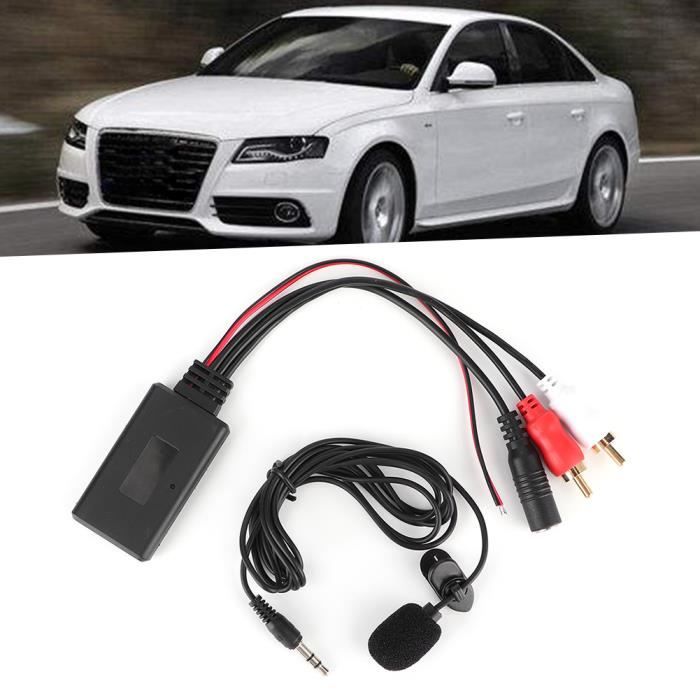 Adaptateur De Câble Rca Bluetooth Aux Module 2 Avec Microphone Mains