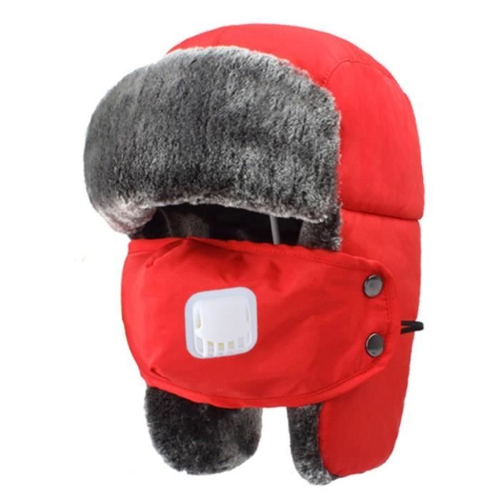 Chapka D'hiver Fox Outdoor – Rouge/noir, Cache-oreilles, Neuf Avec étiquettes