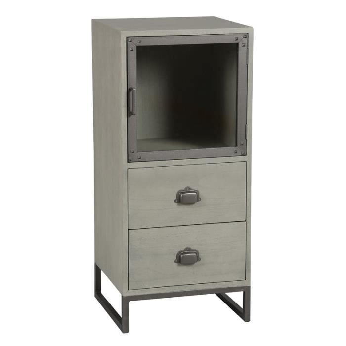 Meuble 1 Porte 2 Tiroirs Anthros Achat Vente Petit Meuble