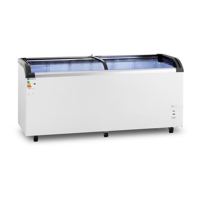 Grand congelateur coffre bahut horizontal professionnel (volume 545 litres refrigerant r290