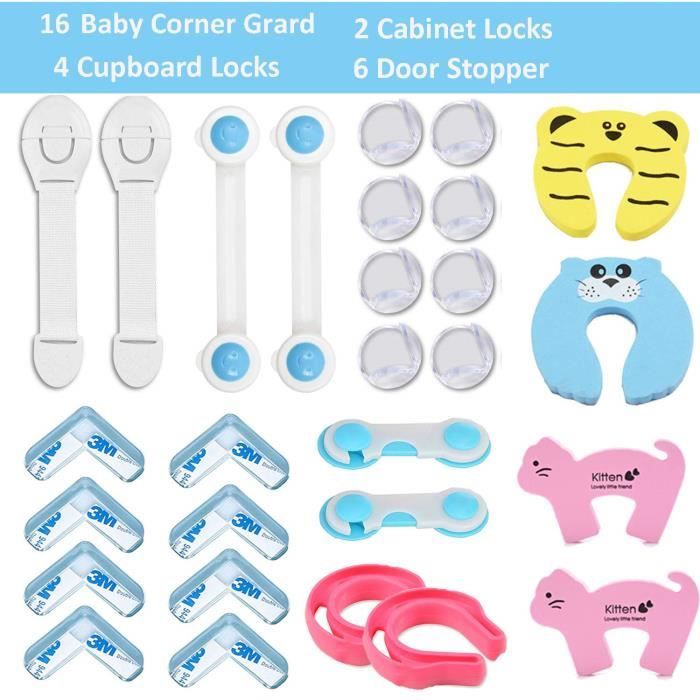 Kits De Securite Des Enfant Bebe 28 Parties 16 Protection Coin De Table Bebe 6 Protection Doigt Enfant Porte 6 Securite Enfant Cdiscount Puericulture Eveil Bebe