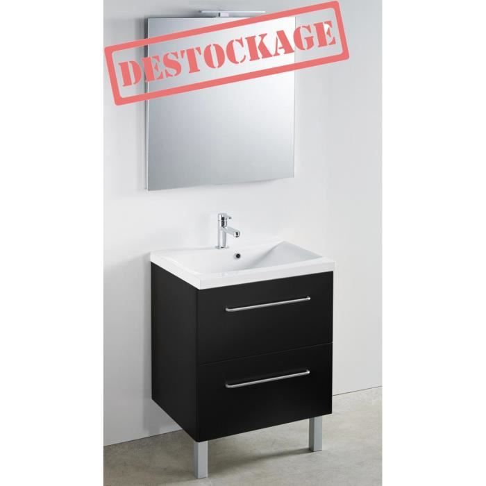meuble 60 cm vasque miroir 600 x 480 mm cdiscount