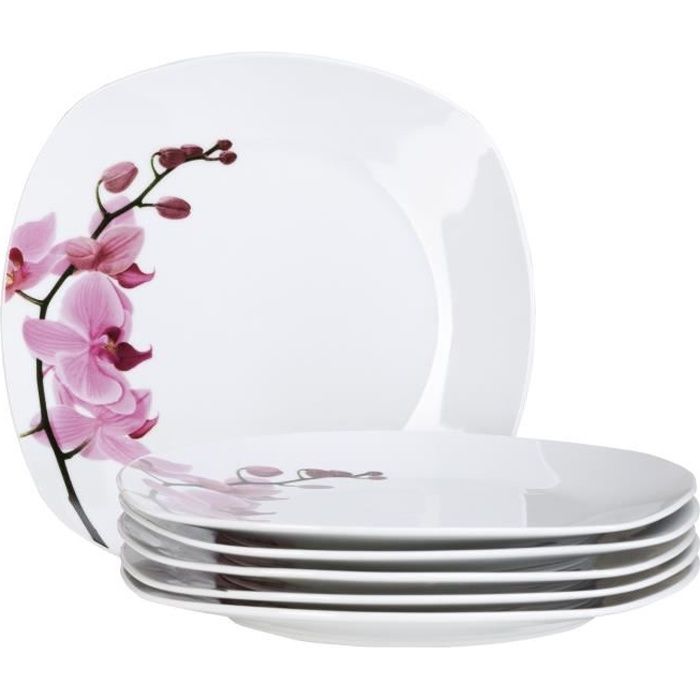 Van Well Set De 6 Assiettes Plates Kyoto 250 X 250 Mm Assiette Menu Grande Assiette Plate Assiette De Service Plats En Achat Vente Assiette Soldes Sur Cdiscount Des Le Janvier Cdiscount