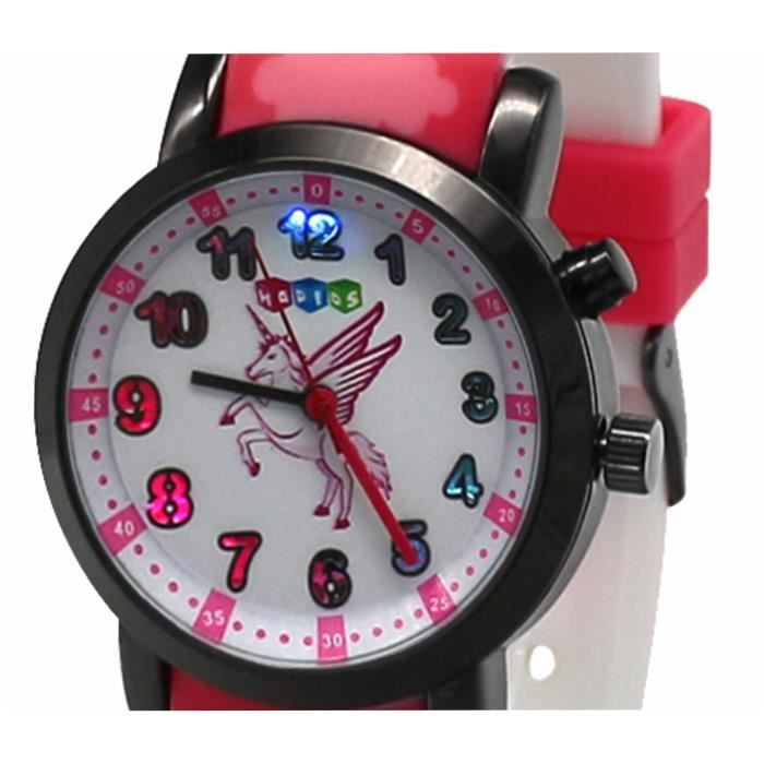 Licorne cadeaux pour filles Time Teacher Learning Filles montre