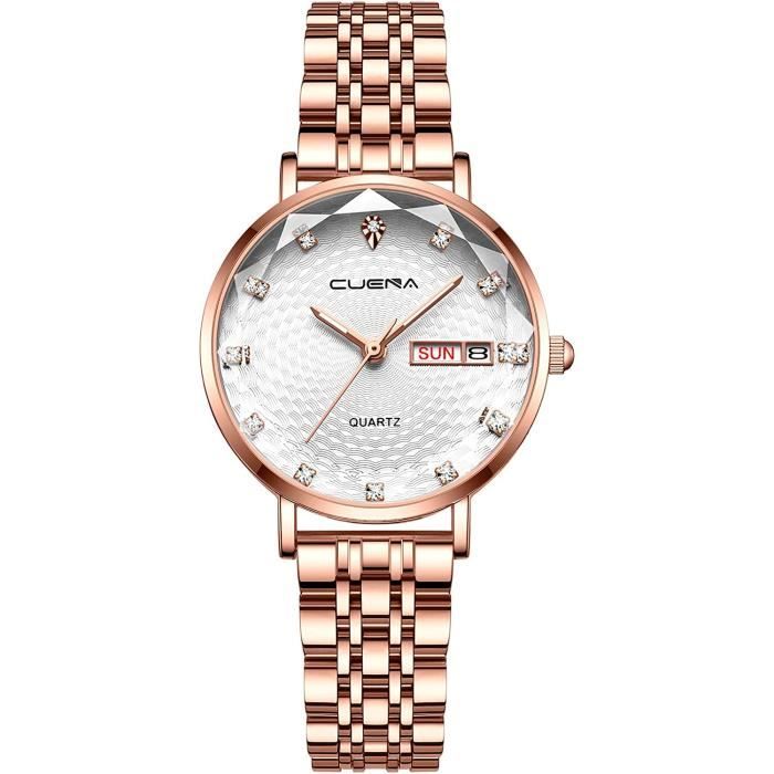 Mme Business Steel Belt Watch Calendar Sports Mme Montre Montre
