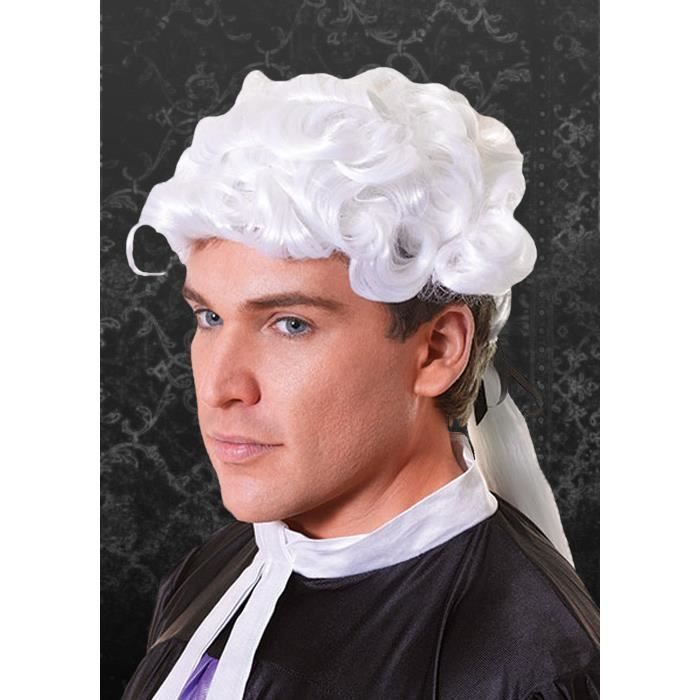 Perruque discount blanche halloween
