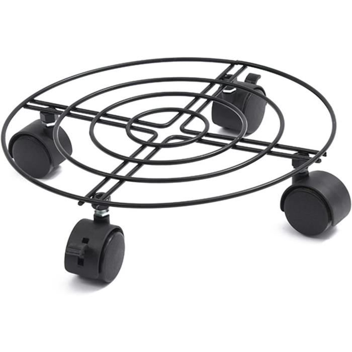 Porte Plante A Roulettes Exterieur Support À Roulettes Pour Pot De Fleur Avec 4 Roues Roulantes