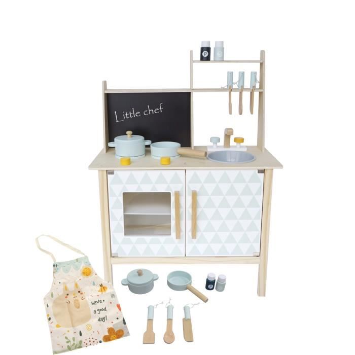 Mamabrum Cuisine Pour Enfant En Bois Petit Chef 80 X 29 5 X 59 5 Cm 2 Etageres Accessoires Casserole Cuillere Couteau Tablier Achat Vente Dinette Cuisine Soldes Sur Cdiscount Des Le 20 Janvier Cdiscount