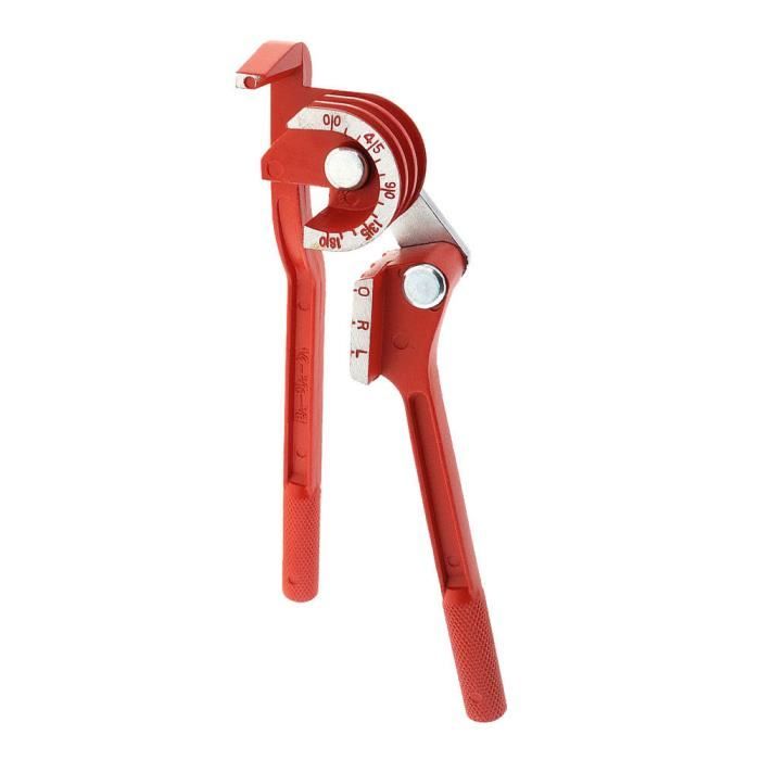 Cintreuse de tuyaux manuelle 3-en-1 6mm 8mm 10mm Outils de plomberie Outil /à main en alliage daluminium Tuyau de cuivre Cintreuse-Rouge-1 taille