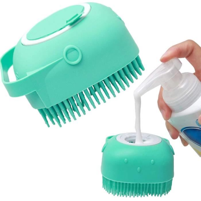 Brosse A Shampoing Pour Chien Et Chat Massage Peigne Cheveux Courts Caoutchouc Silicone Souple Gel Douche 80 Ml 2 7 Oz Cdiscount