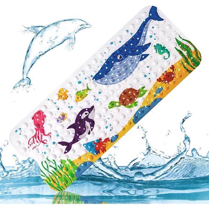 LHKJ Tapis De Bain Antidérapant Pour Enfants - Tapis De Baignoire Avec Ventouses Dessin Animé 39x69 Cm