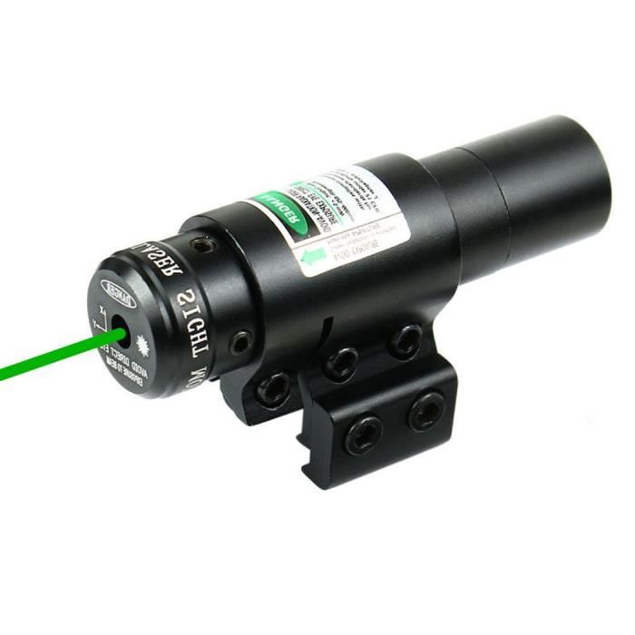 Visée laser ajustable compacte à point vert avec support pour chasse Airsoft  Rails Picatinny 20mm / 11mm - Cdiscount Appareil Photo