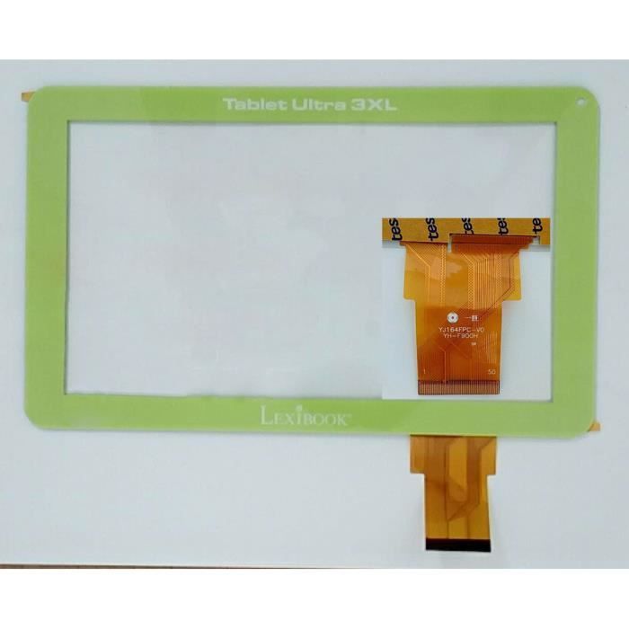 Vitre tactile verte pour Lexibook Tablet ultra