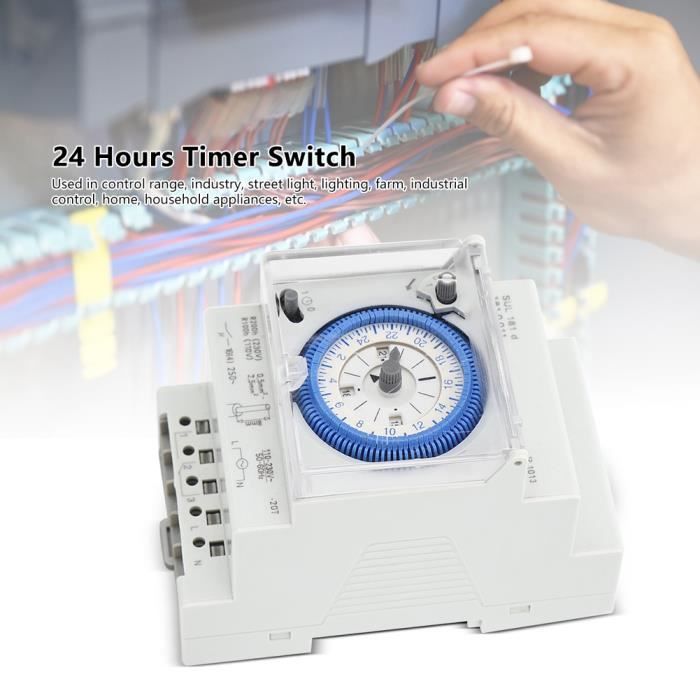 Minuterie Programmable 24h Pour Prise Européenne - Commutateur Mécanique - Neuve Sous Emballage