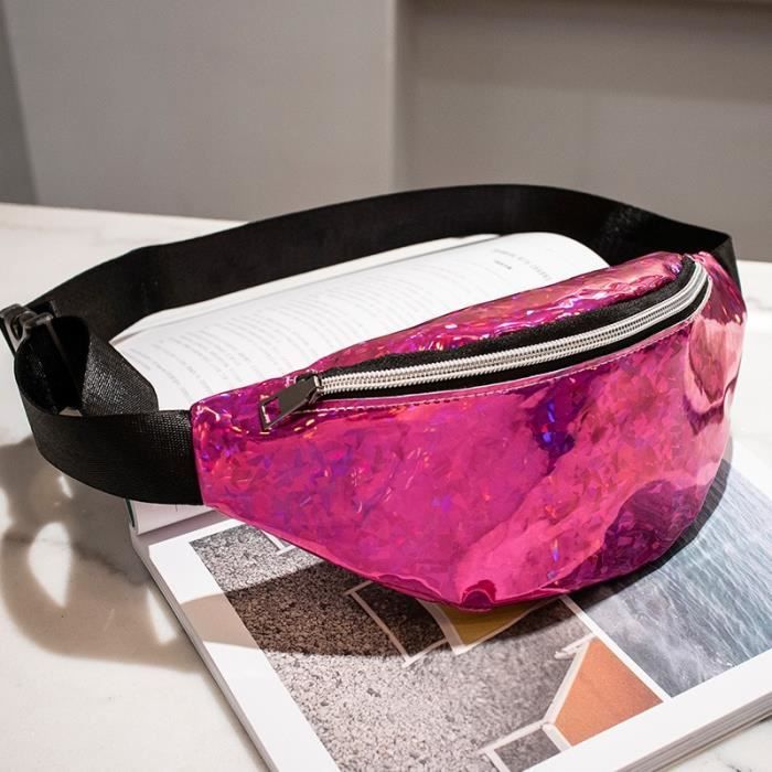 Sac Banane Holographique Rose – Taille OS (petit) – Neuf Avec étiquettes