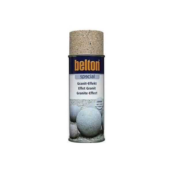 Bombe de peinture effet granit marron travertin Belton 400ml