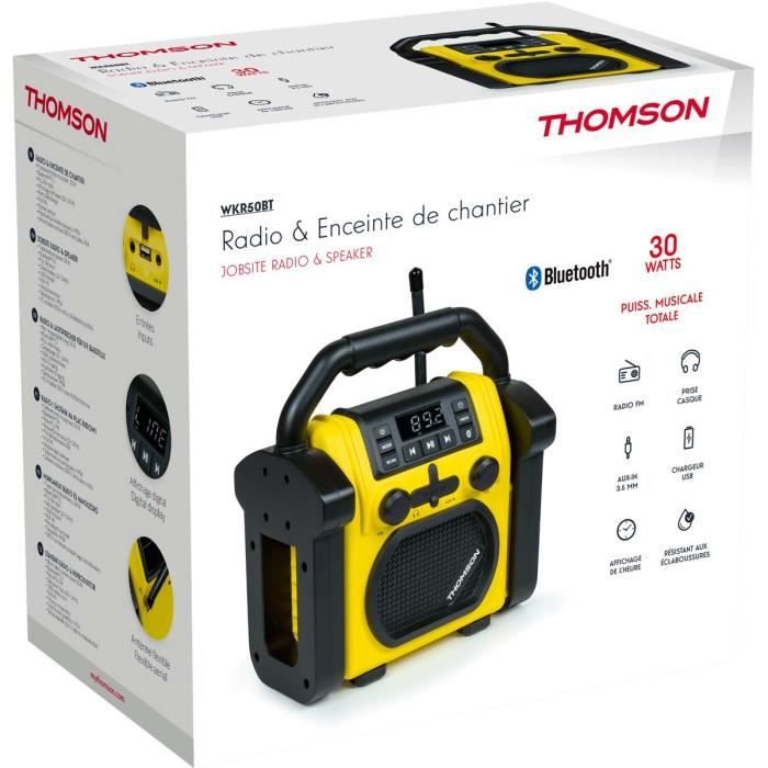 Radio de chantier WKR WKR50BT Bluetooth Résistant IPX54