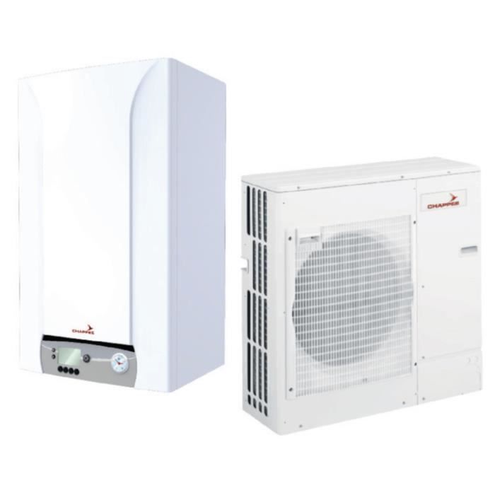 Pompe A Chaleur Air Eau Split Chappee Eria Inverter 16 Kw Appoint Electrique Integre Monophase Reversible