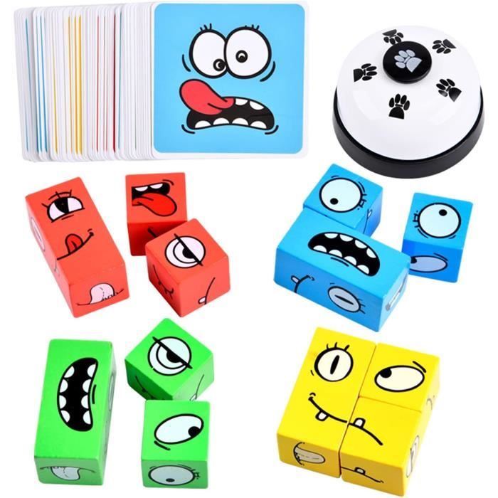 LADVATKIN Jeu De Puzzle En Bois, Jeux De Société Populaires Pour Nuit De Famille, Jeu De Puzzle Assorti De Motifs