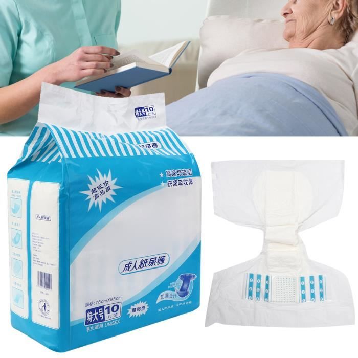 Cikonielf Couches pour adultes XL Taille Adulte Couches Matelas D'urine