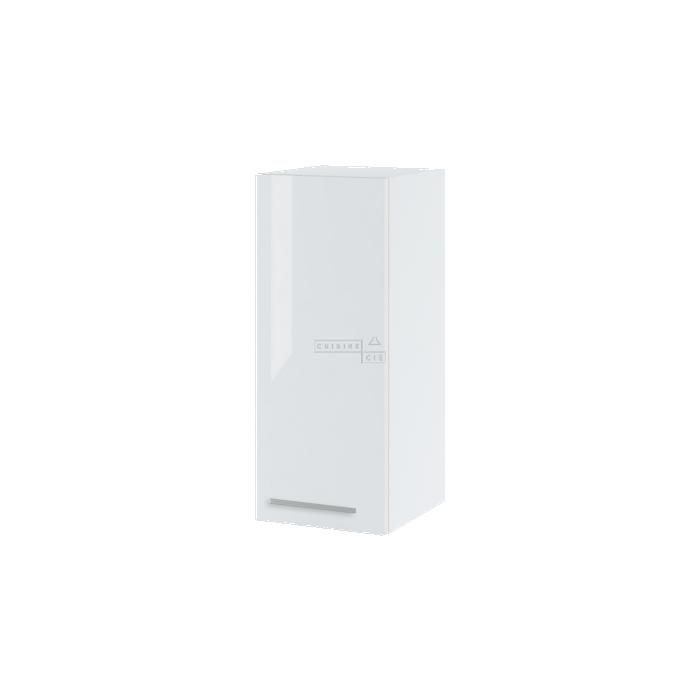 Meuble haut de cuisine Bellissi Blanc Brillant 1 porte L 30 cm - Cuisineandcie