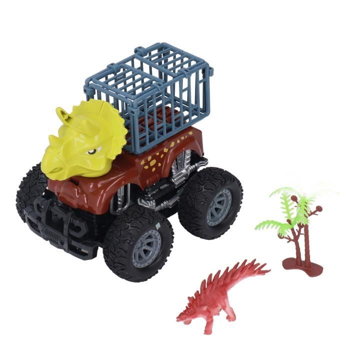 Camion Dinosaure 3 En 1 – Pliable Avec Piste De Course 165 Cm – 8 Mini-voitures – Sons Et Lumières – Dès 3 Ans