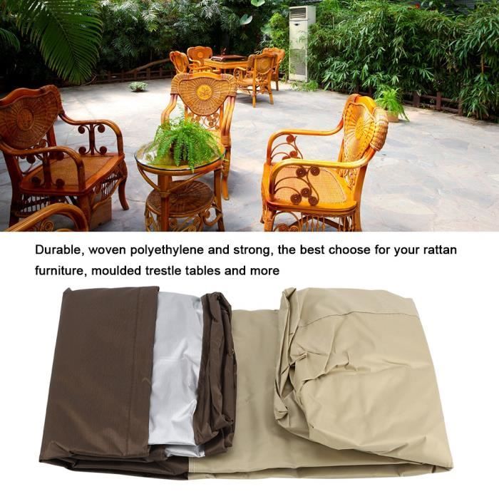 Housse Imperméable Pour Chaise Pliante De Jardin - Taille 203x71x110 Cm, Tissu Oxford 210D, Protection Toute Saison