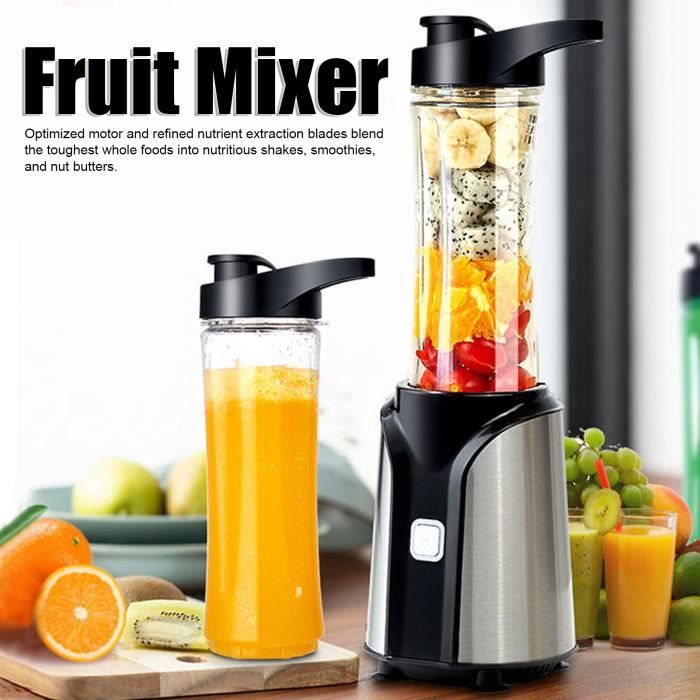 Duokon Mélangeur de fruits Presse-agrumes électrique 600 ml presse-agrumes  orange extracteur Smoothies machine à jus de fruits