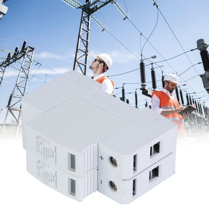 Parafoudre Bipolaire DC 1000V - 20/40kA, Protection Surtensions, Sécurisé
