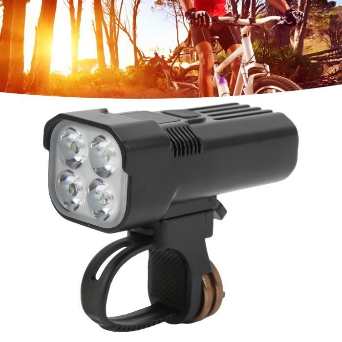 Lumière de vélo rechargeable 5000 lumens – LED étanche – 3 modes d'éclairage – Autonomie 6 heures – Pour cyclisme nocturne et sécurité