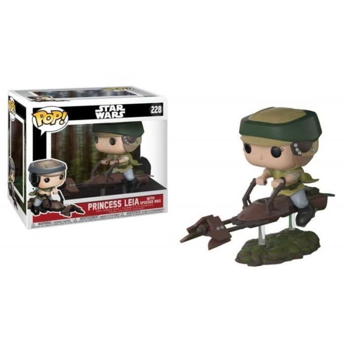 Figurine Funko POP! Deluxe : Star Wars : Speeder Bike w / Leia