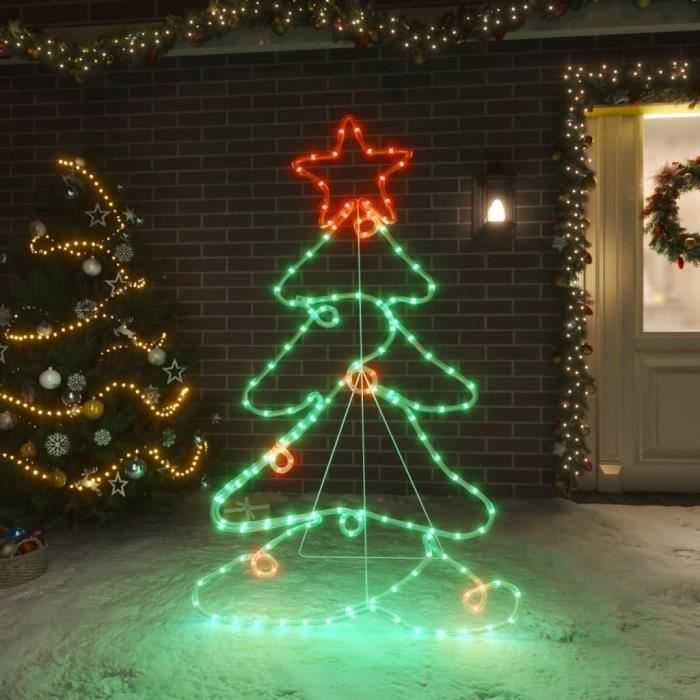 MONZANA® Arbre lumineux LED 220 cm Décoration lumineuse de Noël 220 LED  blanc chaud intérieur extérieur IP44 - Cdiscount Maison