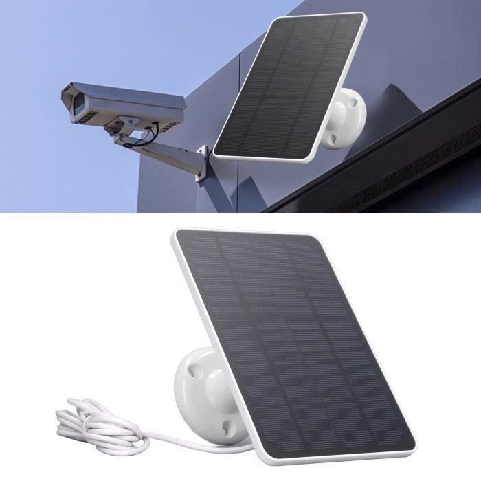 Panneau Solaire 12W Pour Caméra Ring - Charge Rapide, étanche IP65, Support Orientable