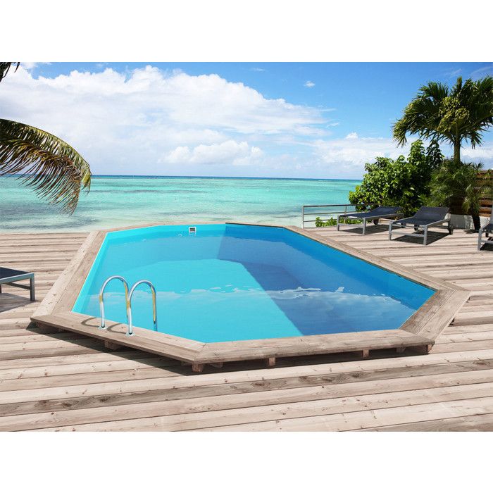 piscine bois sao paulo 6 57 x 4 07 x 1 20m cdiscount jardin