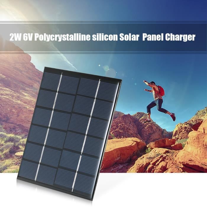 Mini Panneau Solaire 6V 140mA 0.84W - Cellule 110x60mm Pour Bricolage Et Projets DIY, Neuf
