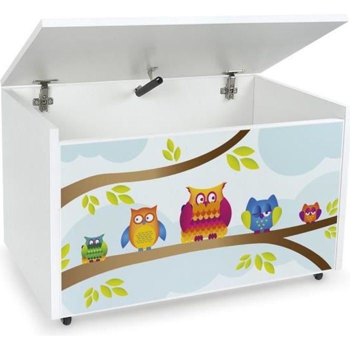 Coffre a Jouet Enfant - Rangement Jouet Enfant avec roulettes