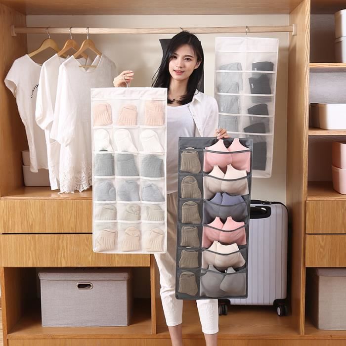 Lovebay 80 40cm Pochette De Rangement Murale Double Face Sac De Rangement Mural En Tissu Oxford Etanche 12 Fronts 18 Dos Grise Achat Vente Sac A Dos 0881249984531 Cdiscount