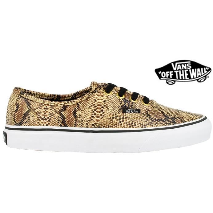 vans authentic snake gold
