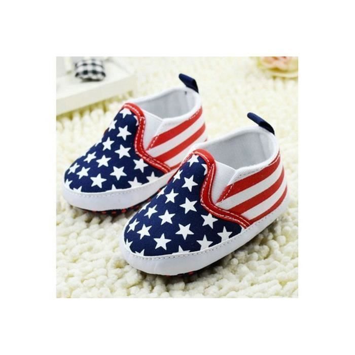 Chaussures bébé Motifs Drapeau Américain Coton 100% Neuf