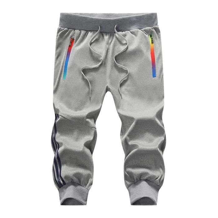 Short Homme Pantacourt Multi-Poches Fermeture Éclair - Décontracté Extérieur Sport Été
