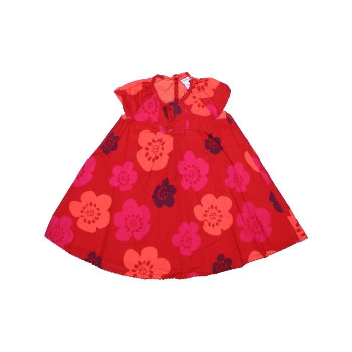 Robe Bebe Fille Vertbaudet 18 Mois Rouge Ete Rouge Cdiscount Pret A Porter