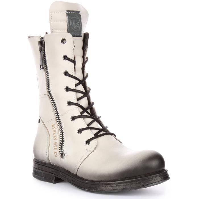 botte style militaire femme