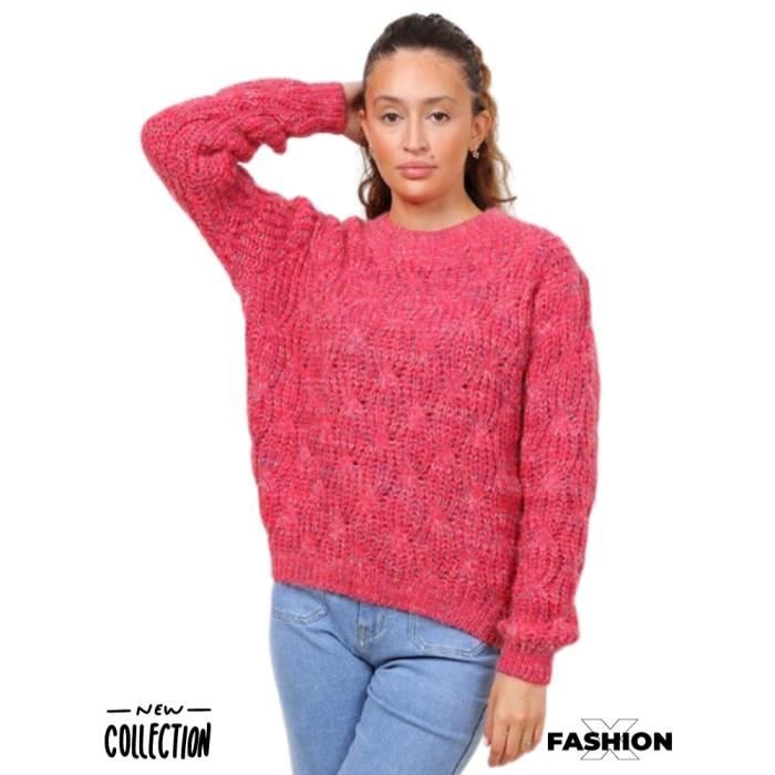 Pull col ras de cou femme online