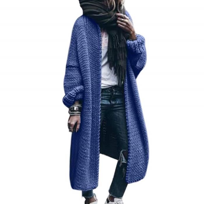 Gilet long hiver femme