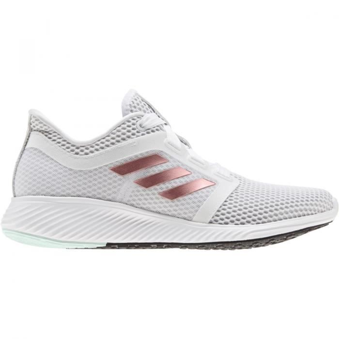 chaussures de running - adidas - edge lux 3 w - femme - blanc - bounce lite - caoutchouc cranté