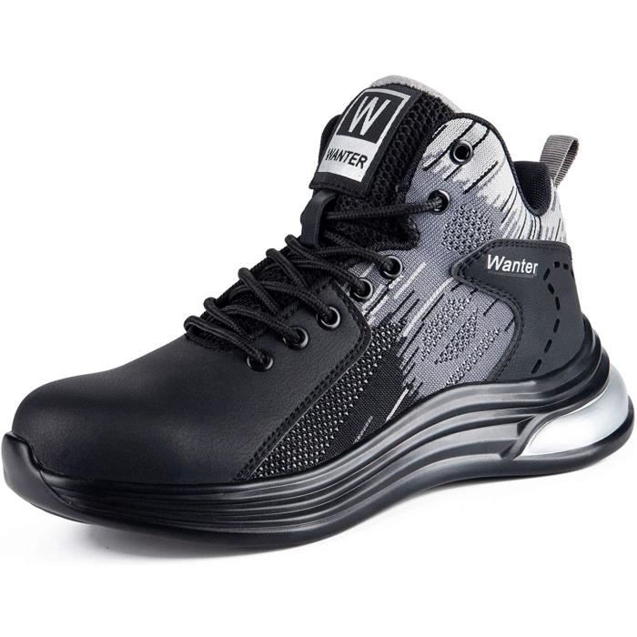 Chaussures De Sécurité ZIGSAM Homme/Femme - Antidérapantes, Anti-Perforation, Embout Acier, Confortables