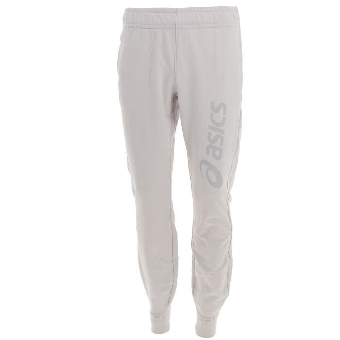 Pantalon de survêtement - Asics - Big logo grs ch sw pant - Gris chiné - Fitness - Taille élastique