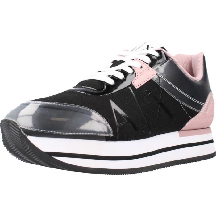 Basket ARMANI EXCHANGE 126040 Femme Noir Lacets Synthetique