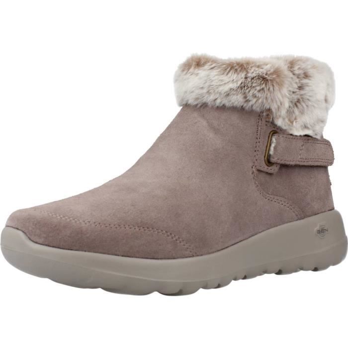 Bottine femme Skechers 125701 Marron Semelle int. Gomme Marron Cdiscount Chaussures